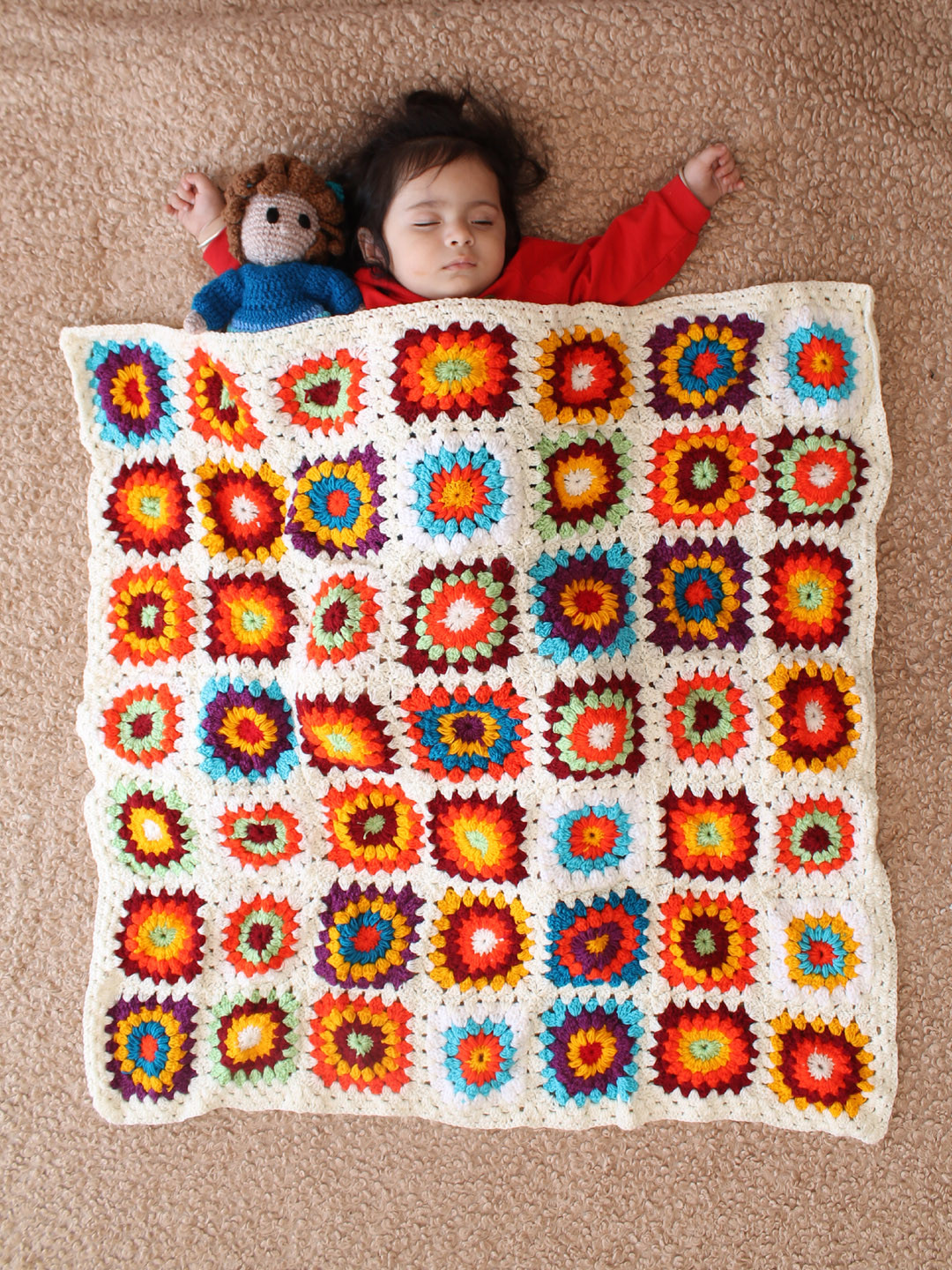 Cozy Waffle-Stitch Blanket